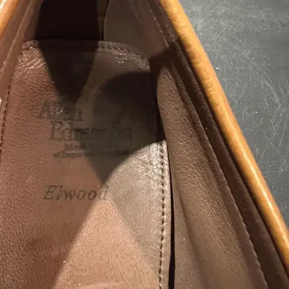 Allen Edmonds Elwood Shoes Mens Size 9 Brown Leather Driving Moc Loafers Slip On
